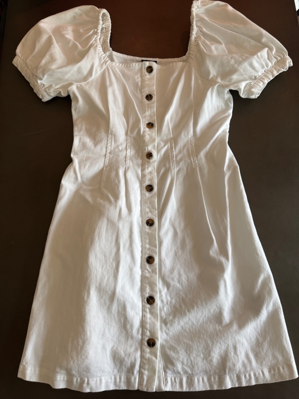 Who What Wear White Dress with Black Label